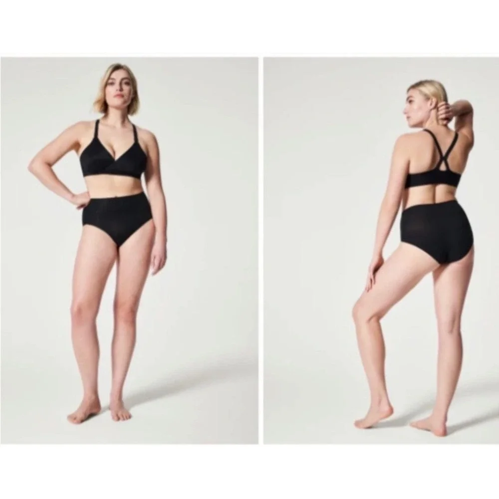 SPANX Bra-llelujah! Mama Nursing Bra Very Black 30040R Small S Breastfeeding